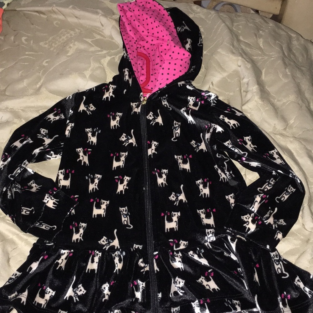 Momi Black And Hot Pink Hoodie Size 2 LOWEST PRICE